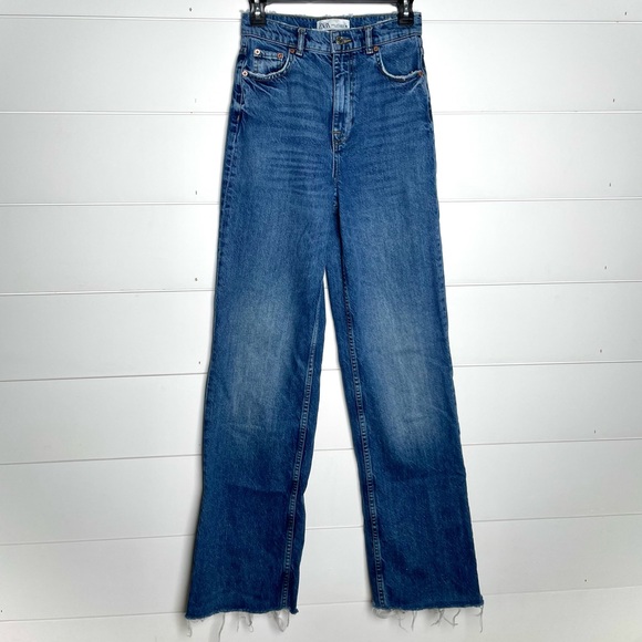 Zara 90’s Full Length Jeans Size 2 - Picture 2 of 16